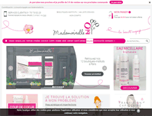 Tablet Screenshot of mademoiselle-bio.com